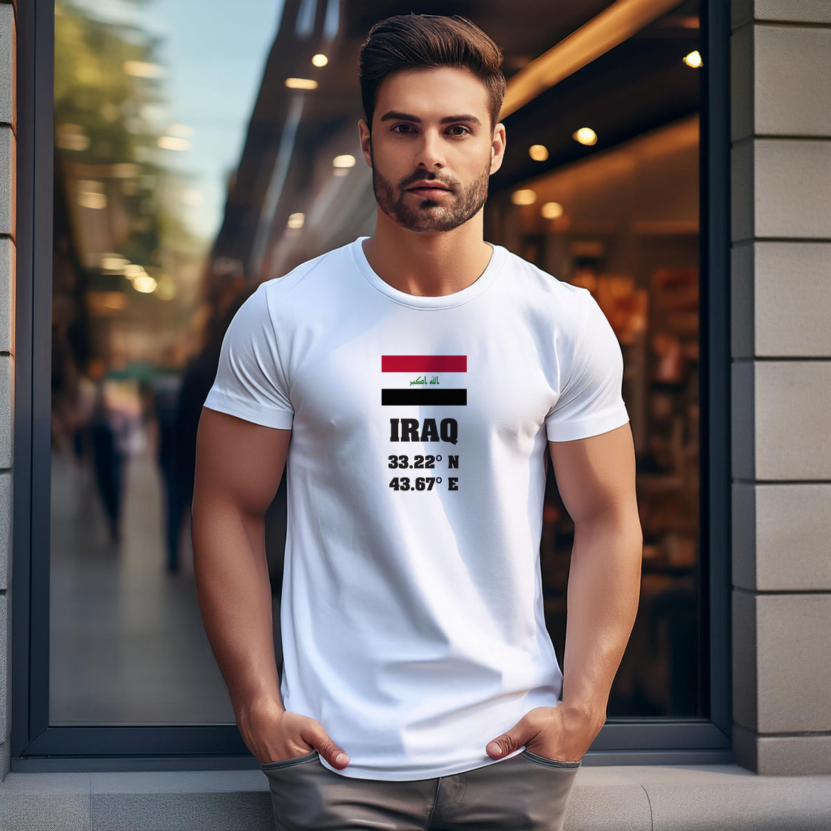 Iraq Latitude Longitude Unisex T-Shirt