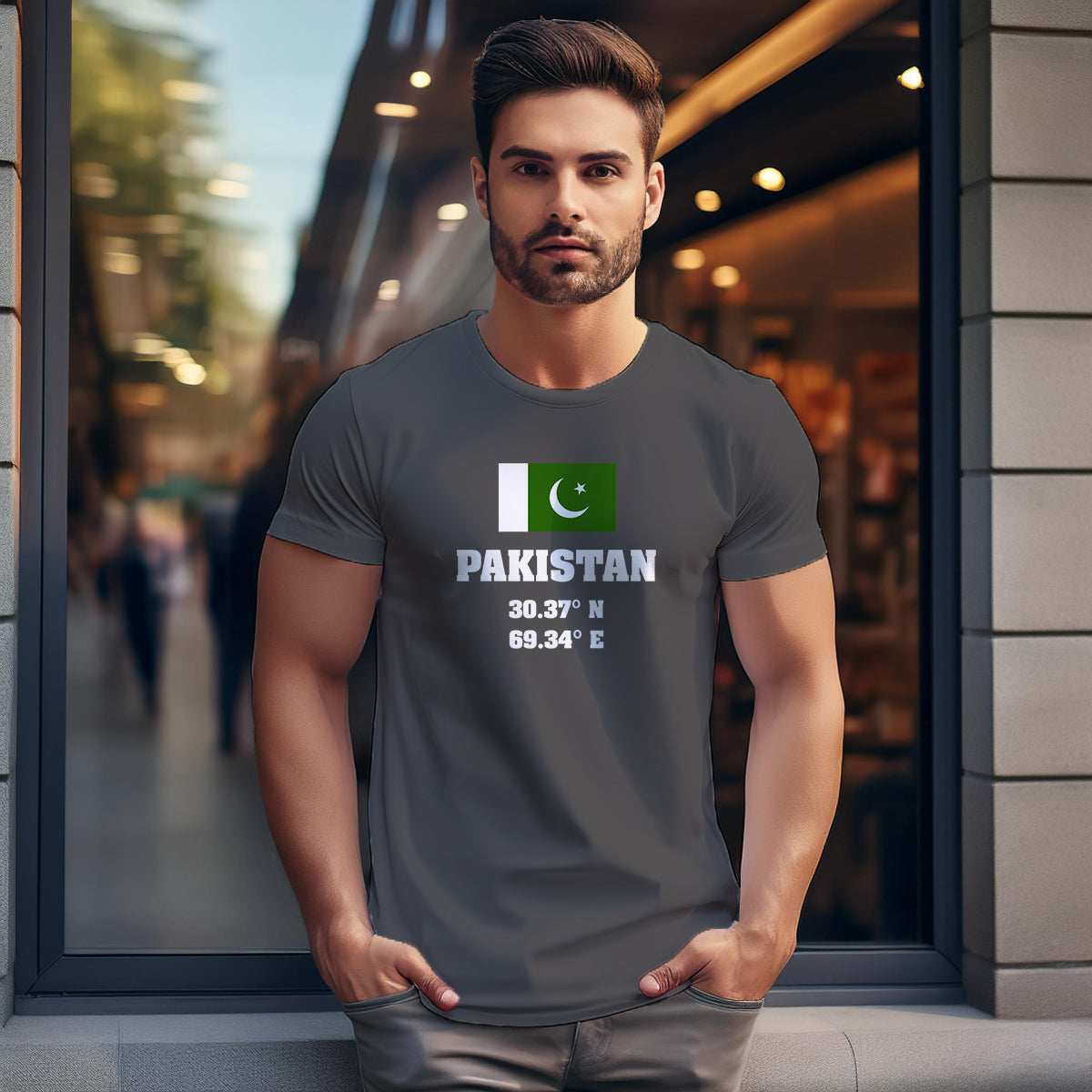 Pakistan Latitude Longitude Unisex T-Shirt