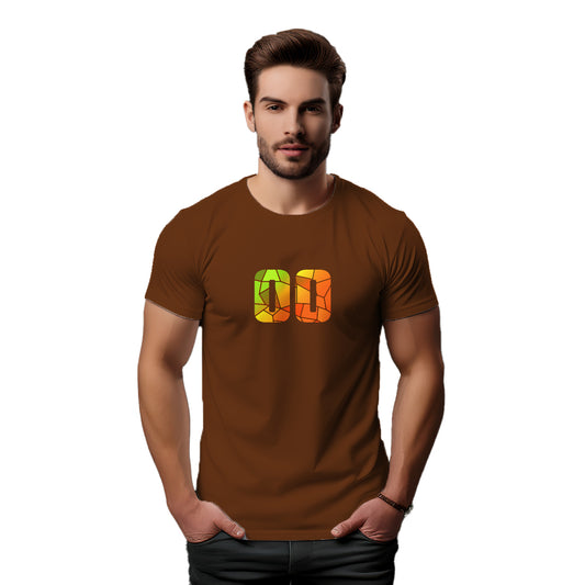 00 Number Unisex T-Shirt (Brown)