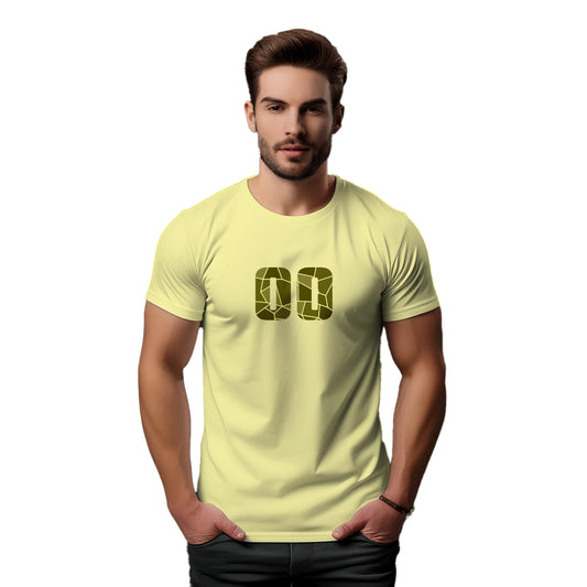 00 Number Unisex T-Shirt (Butter Yellow)