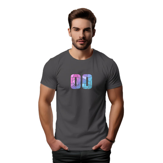 00 Number Unisex T-Shirt (Charcoal Grey)