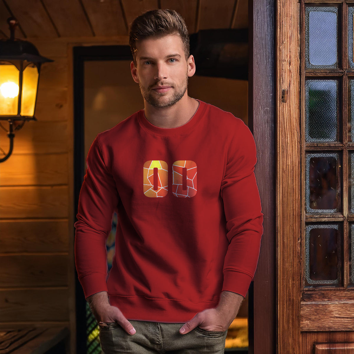 00 Number Unisex Sweatshirt (Red)