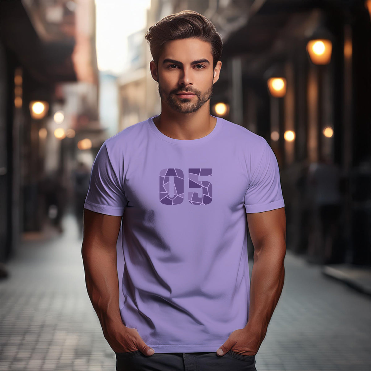 05 Number Unisex T-Shirt (Irish Lavender)