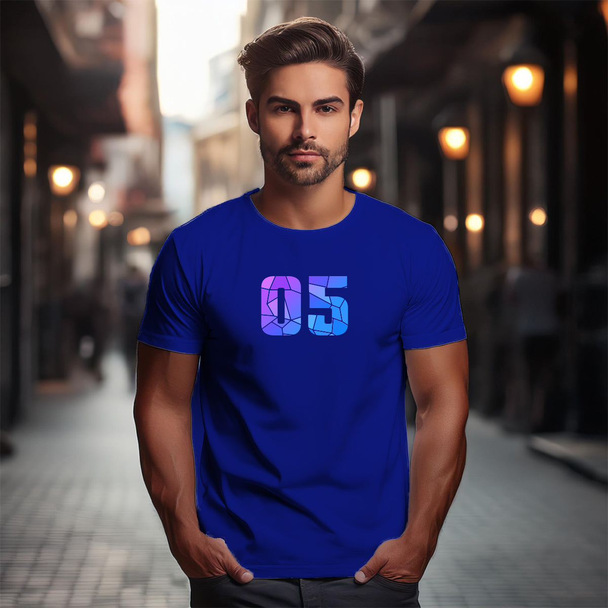 05 Number Unisex T-Shirt (Royal Blue)