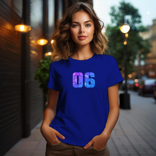 06 Number Women's T-Shirt (Royal Blue)