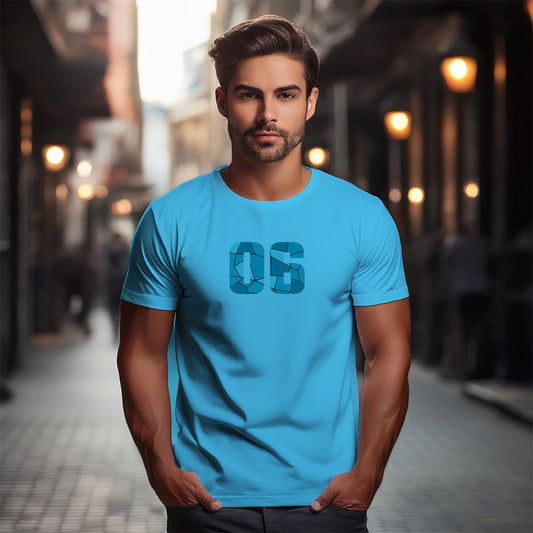 06 Number Unisex T-Shirt (Sky Blue)