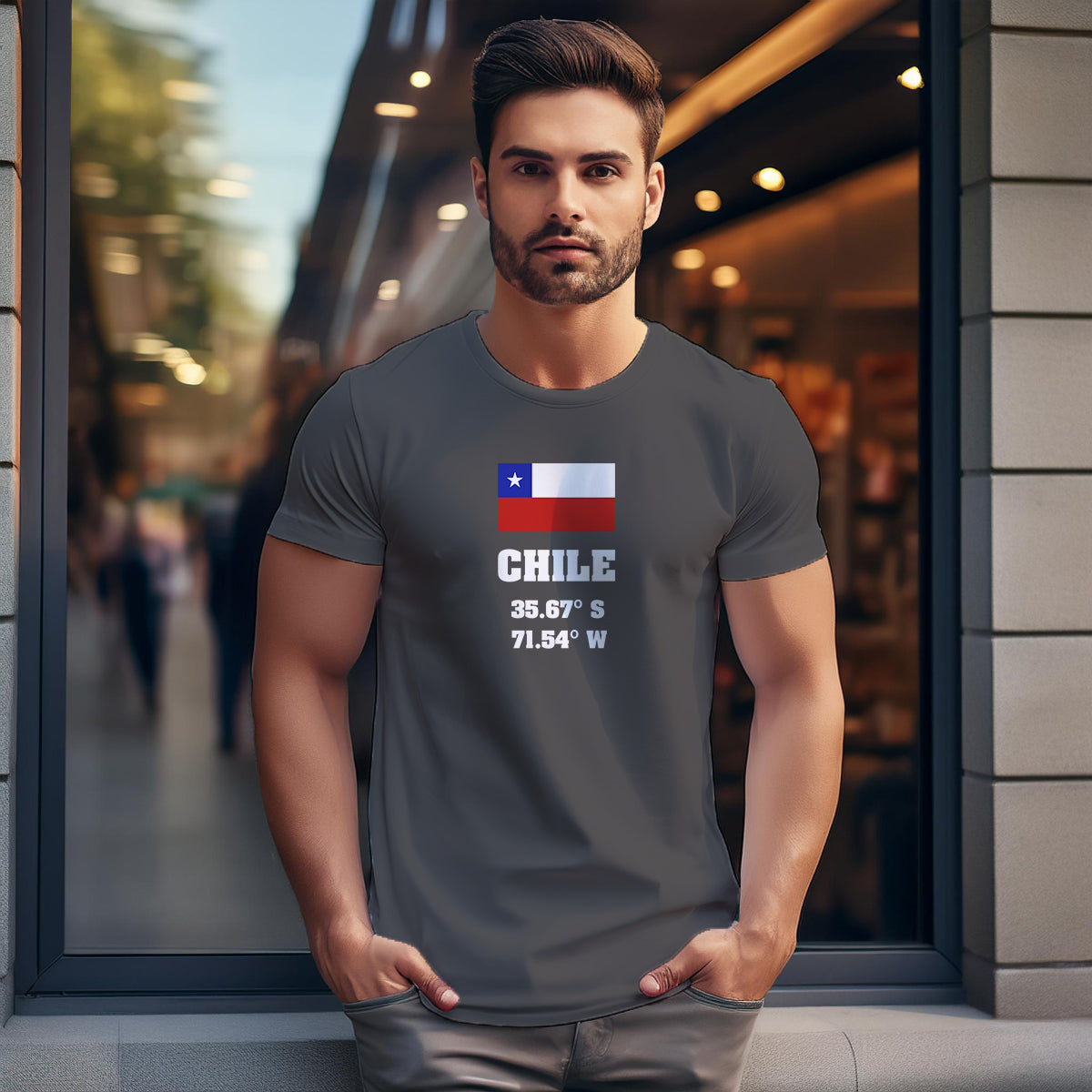 Chile Latitude Longitude Unisex T-Shirt