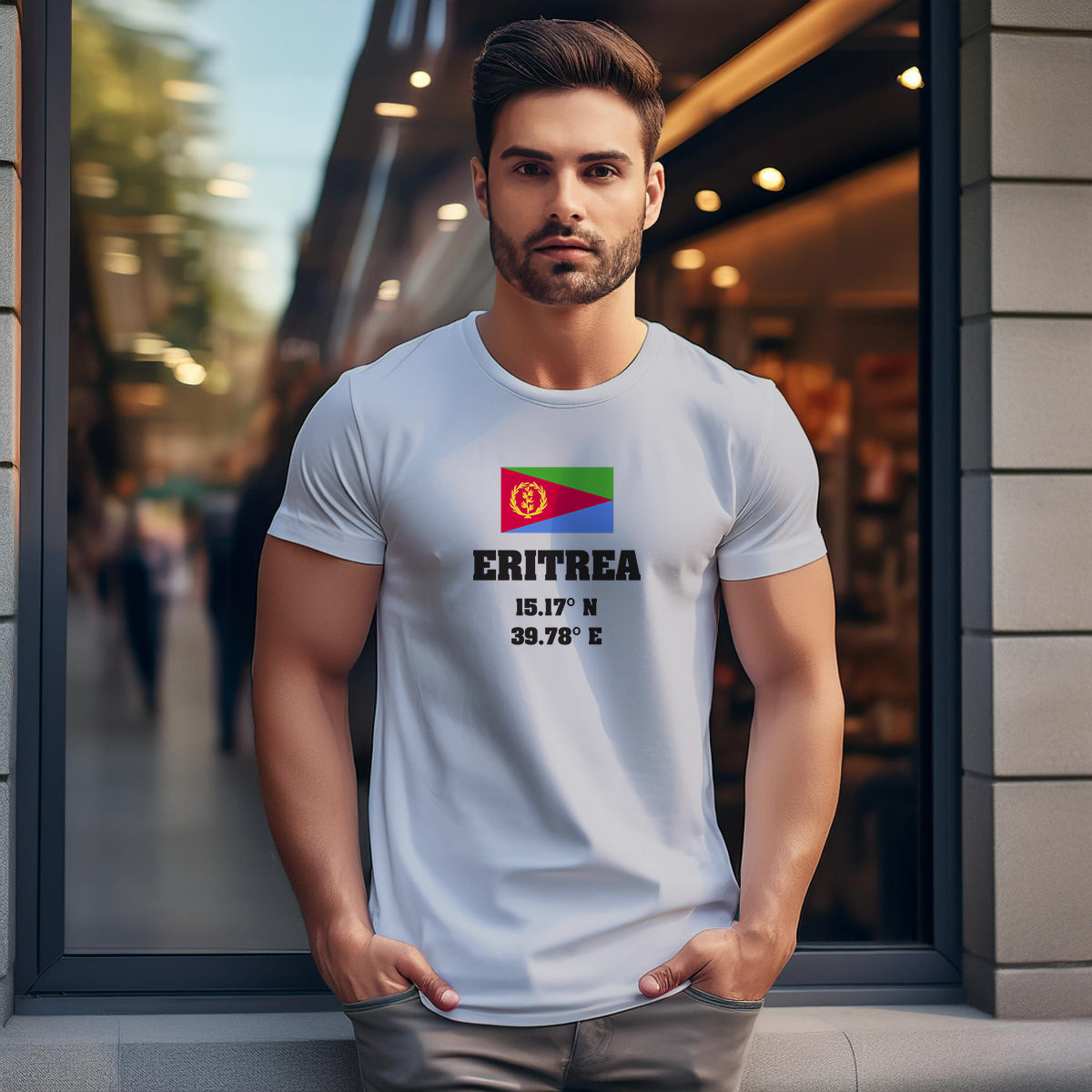 Eritrea Latitude Longitude Unisex T-Shirt