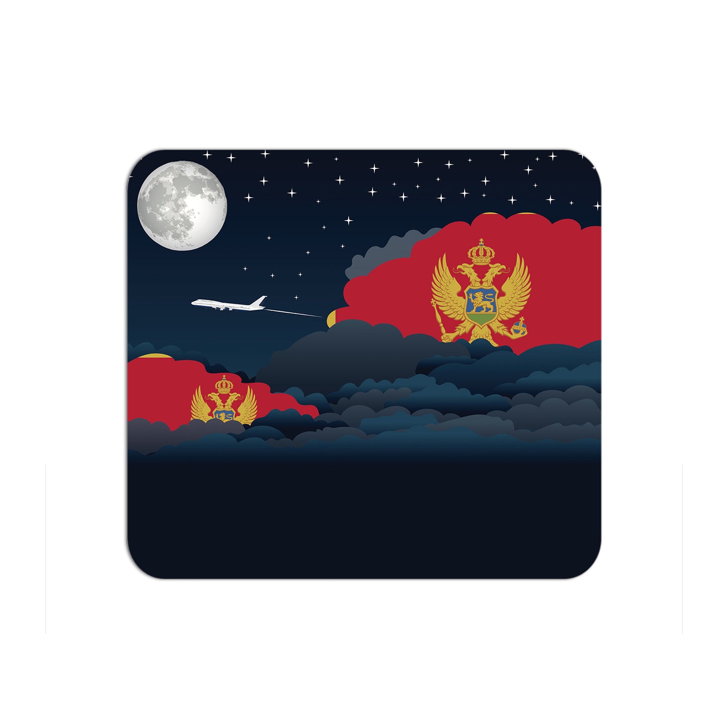 Montenegro Night Clouds Mouse pad 