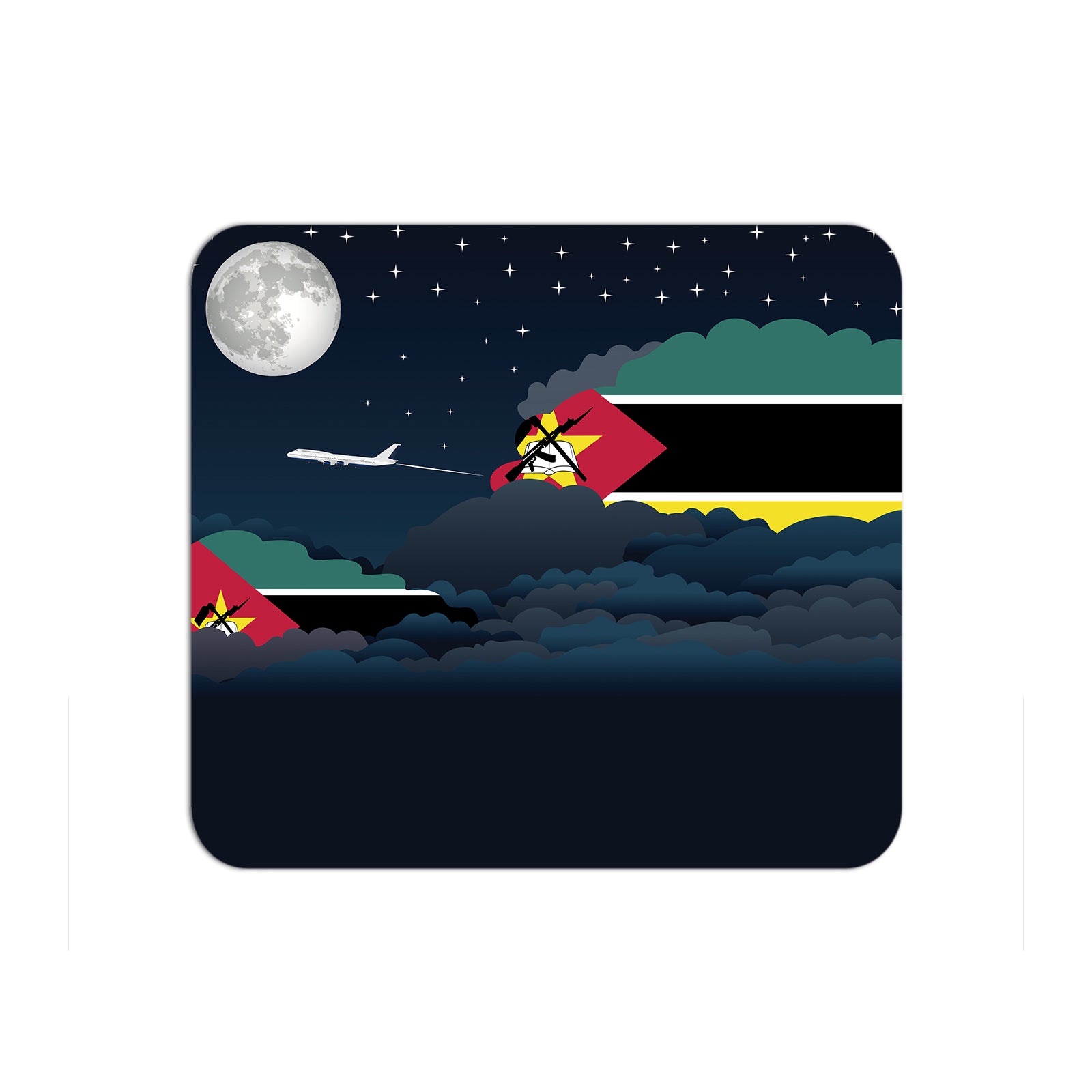 Mozambique Night Clouds Mouse pad 