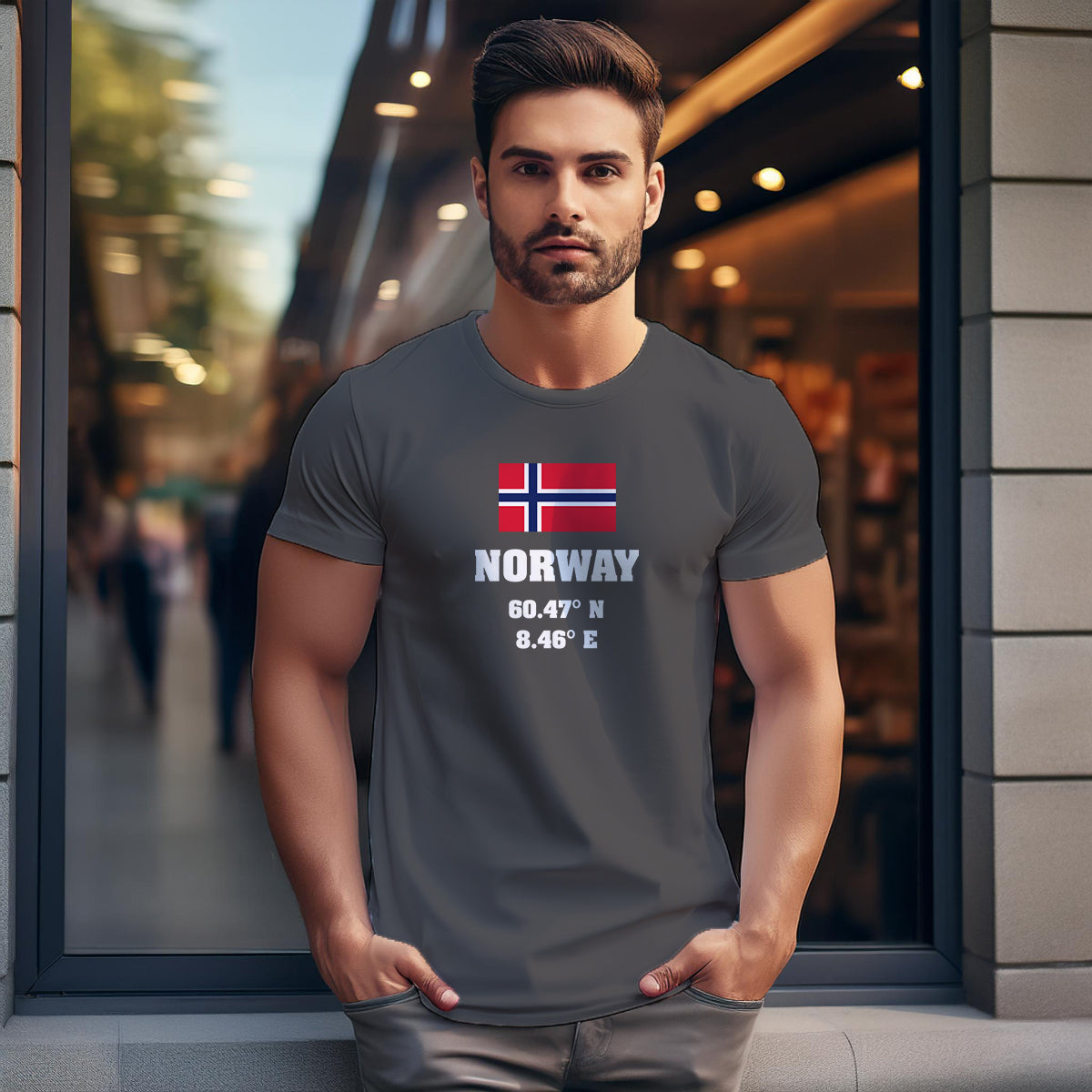 Norway Latitude Longitude Unisex T-Shirt