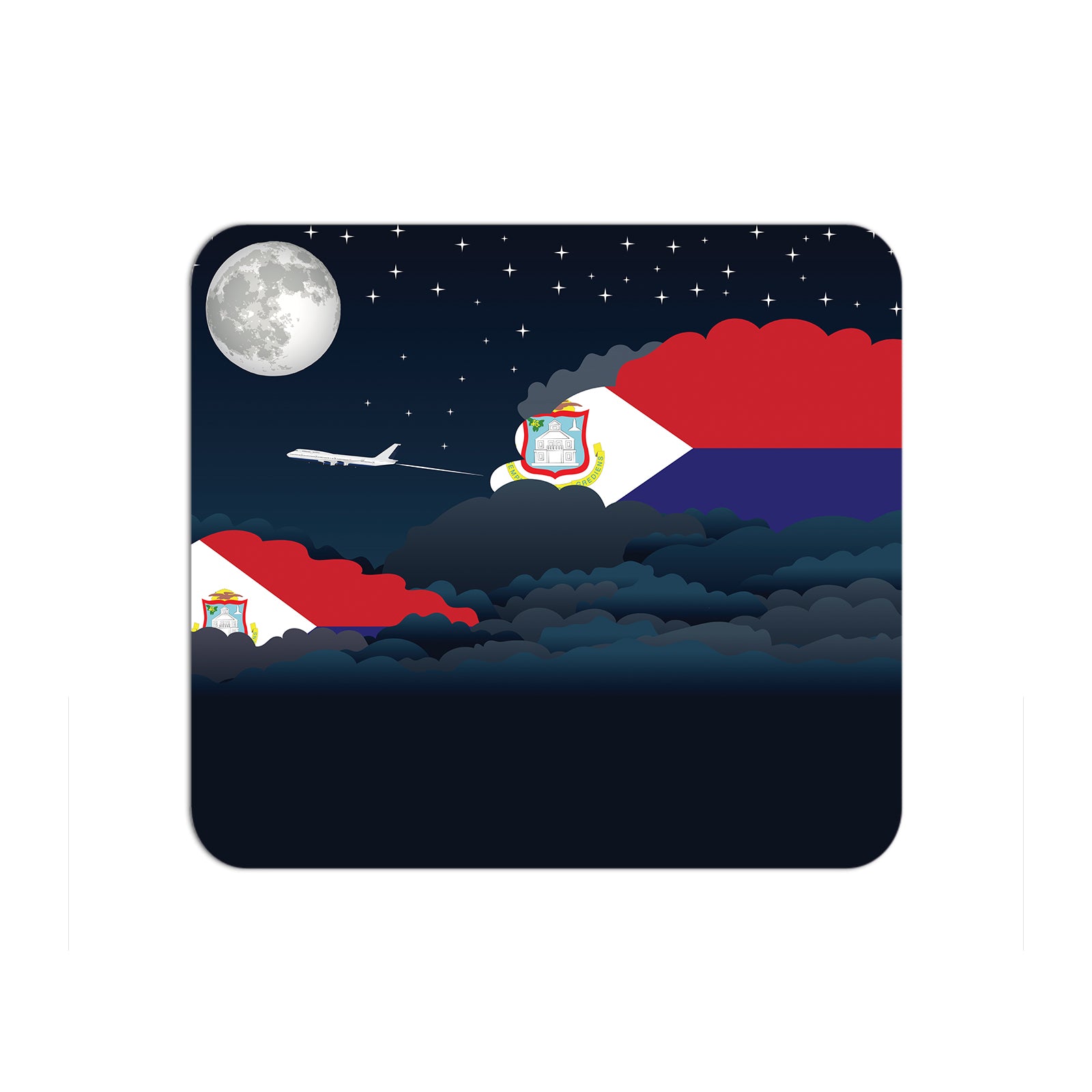 Saint Martin Night Clouds Mouse pad 