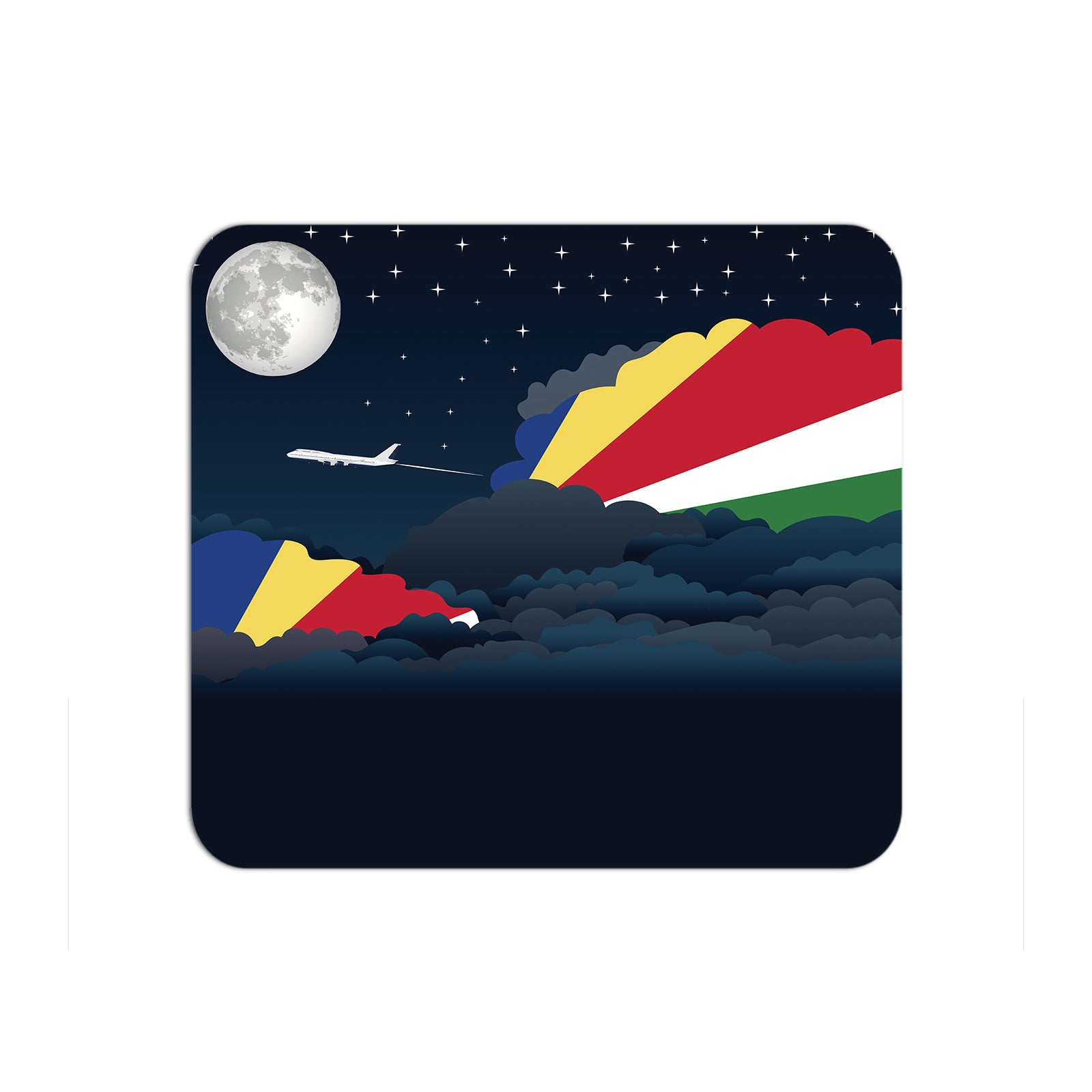 Seychelles Night Clouds Mouse pad 