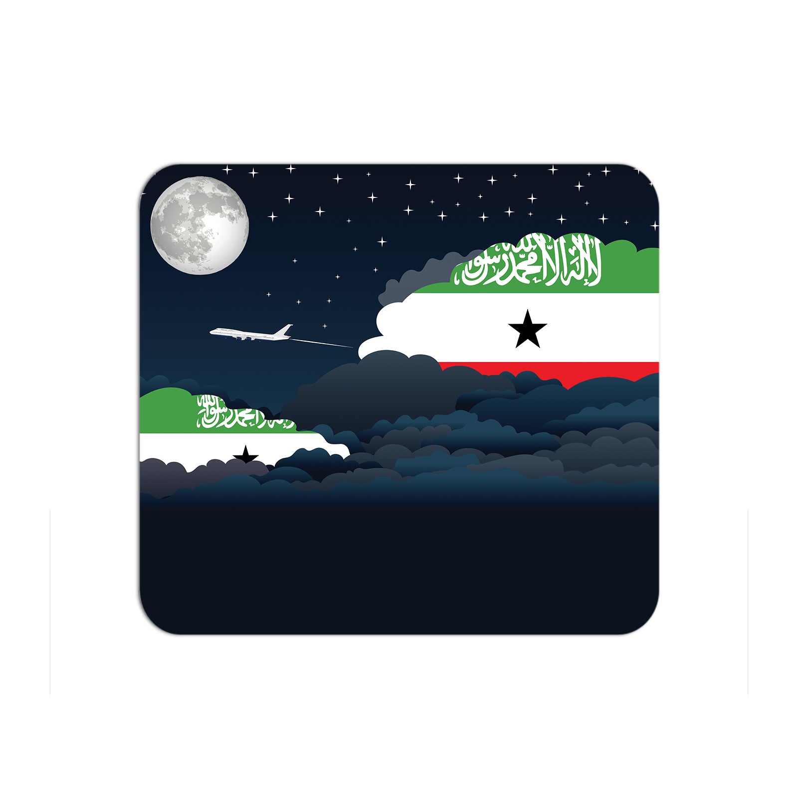 Somaliland Night Clouds Mouse pad 