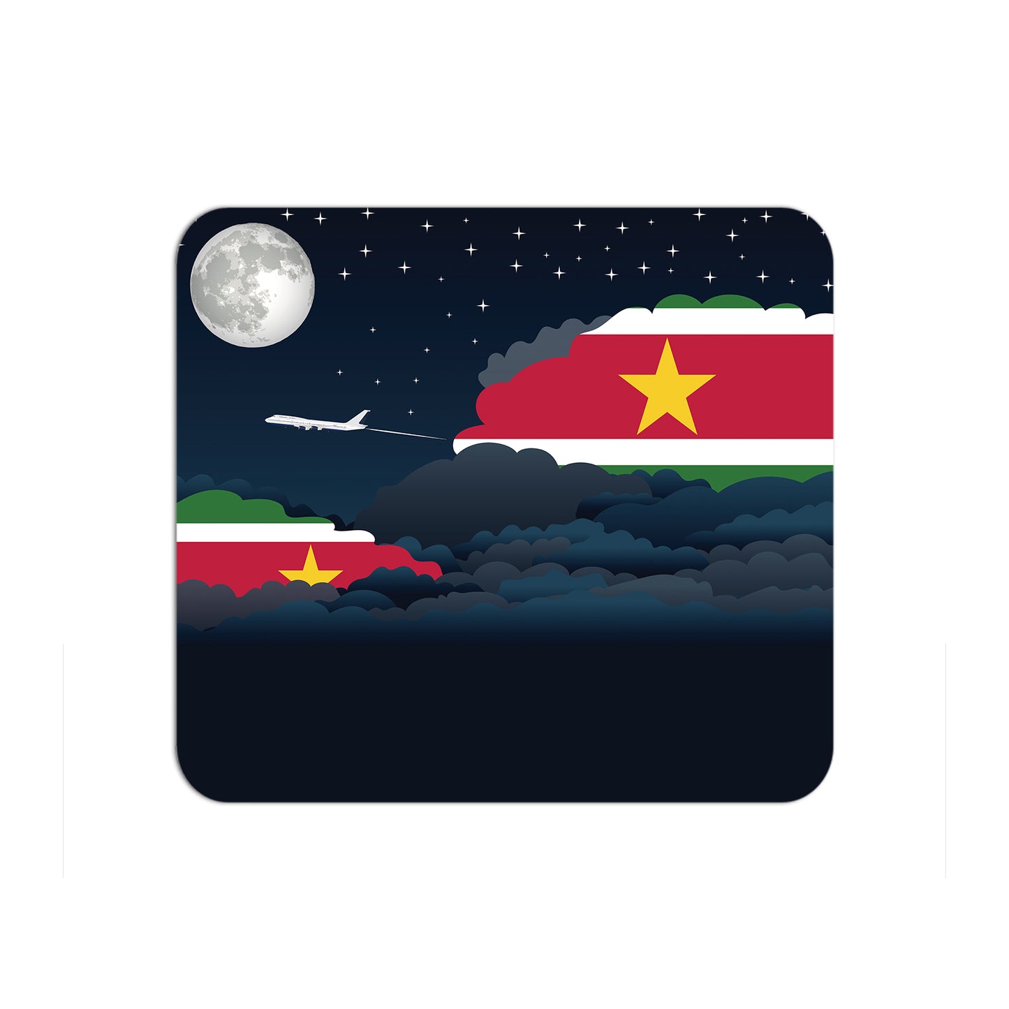 Suriname Night Clouds Mouse pad 