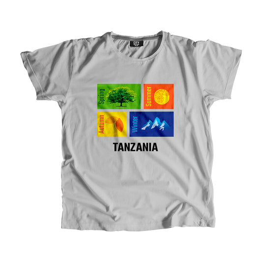 TANZANIA Seasons Unisex T-Shirt (Melange Grey)