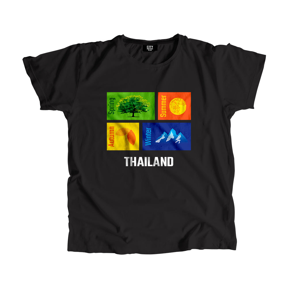 THAILAND Seasons Unisex T-Shirt (Black)