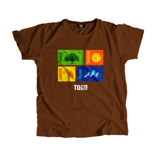 TOGO Seasons Unisex T-Shirt (Brown)