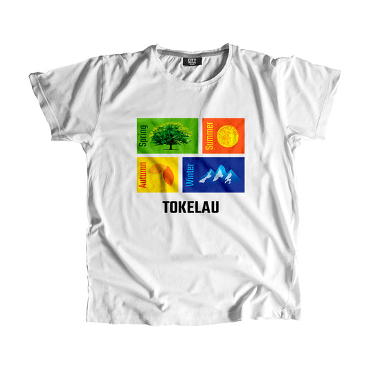 TOKELAU Seasons Unisex T-Shirt (White)