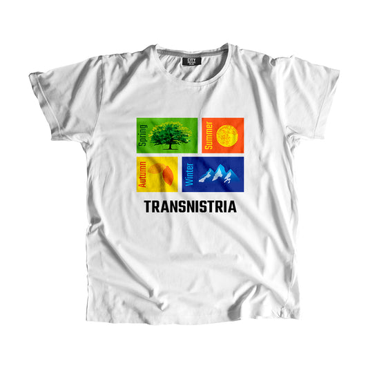 TRANSNISTRIA Seasons Unisex T-Shirt (White)