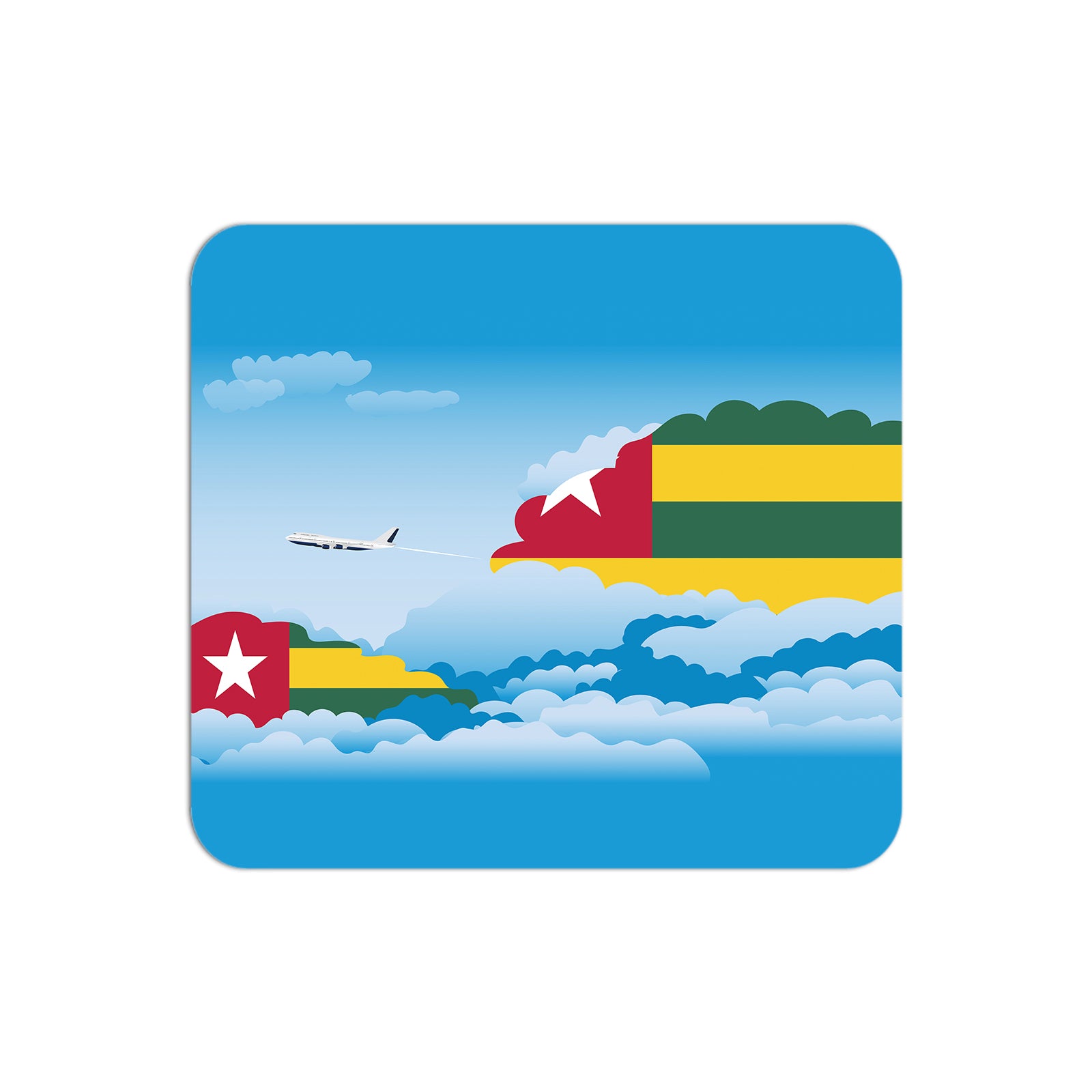 Togo Day Clouds Mouse pad 