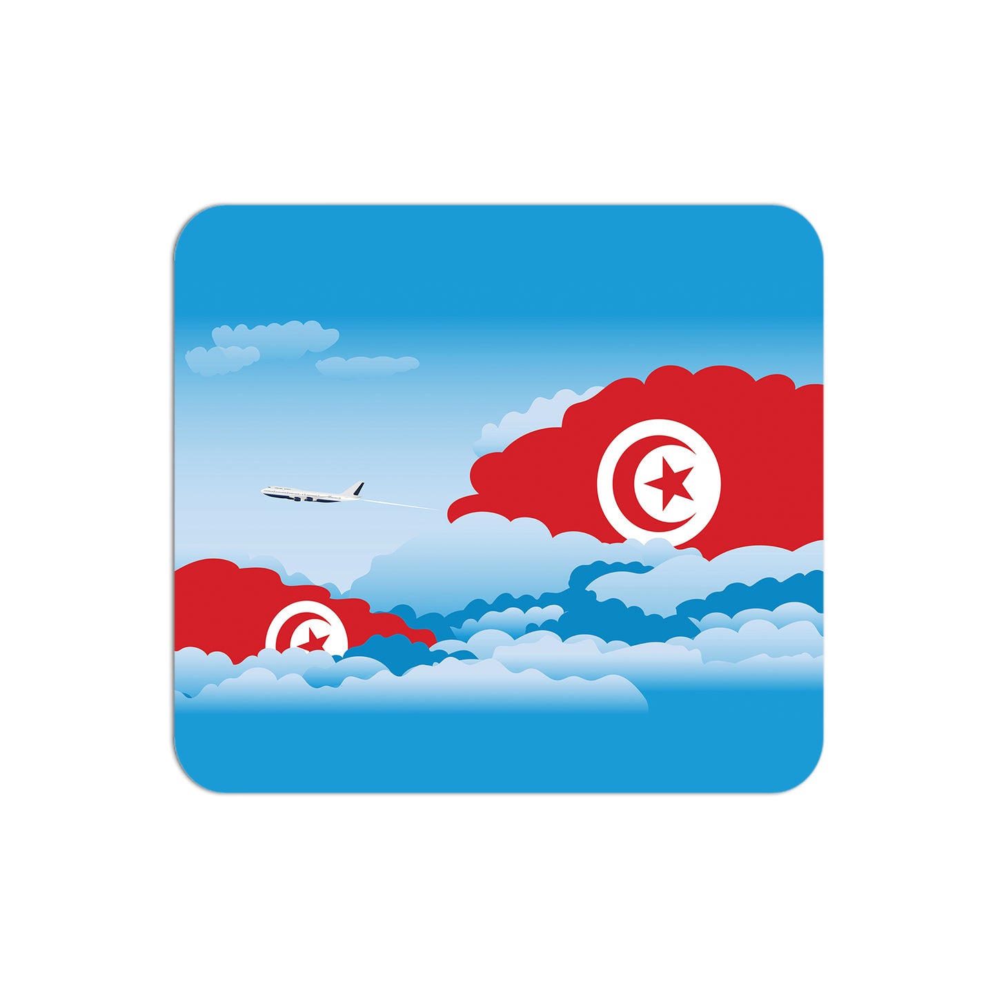 Tunisia Day Clouds Mouse pad 