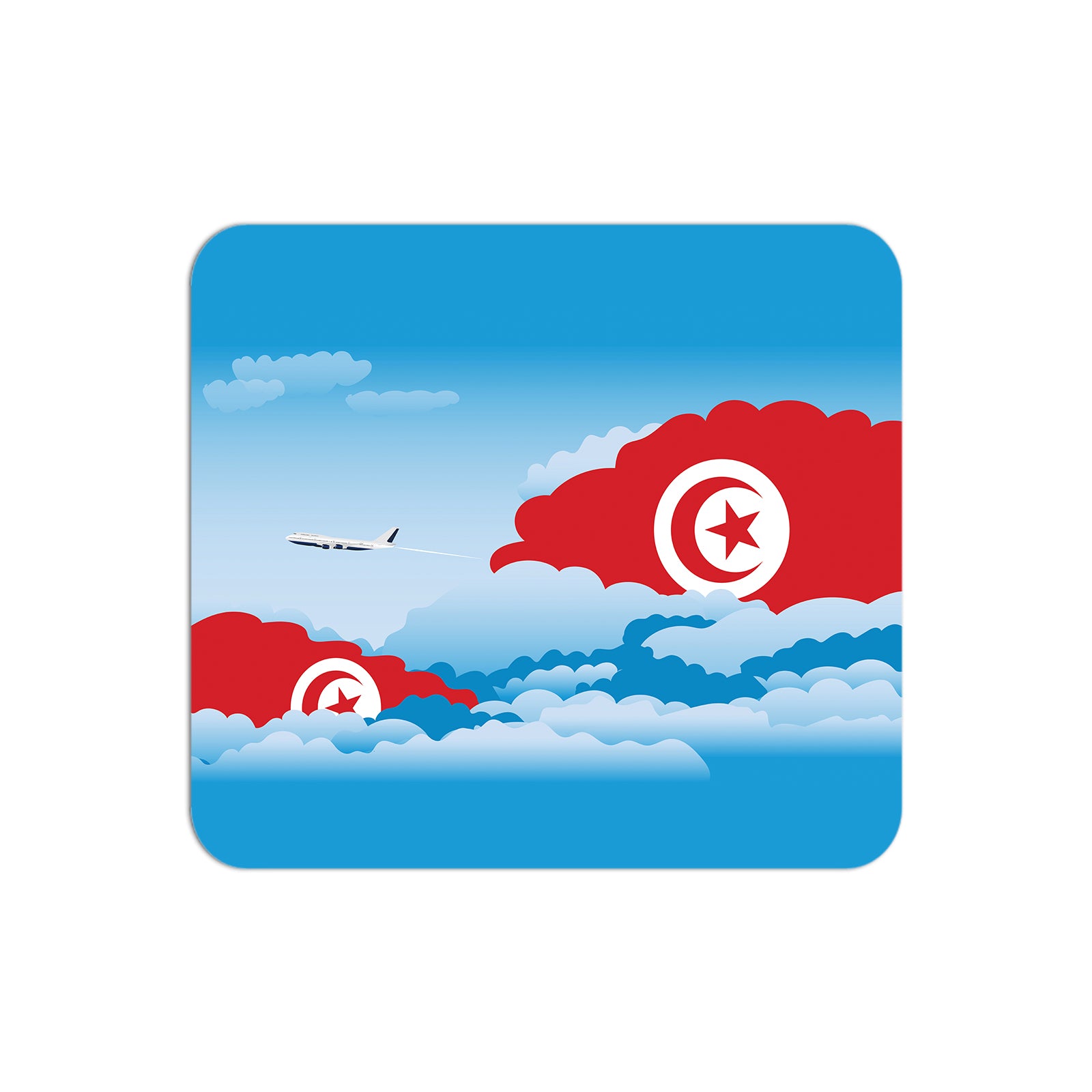 Tunisia Day Clouds Mouse pad 