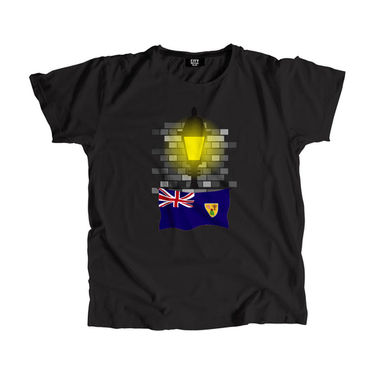 Turks and Caicos Islands Street Lamp Bricks Unisex T-Shirt