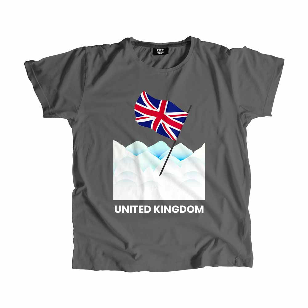 United Kingdom Flag Snow T-Shirt