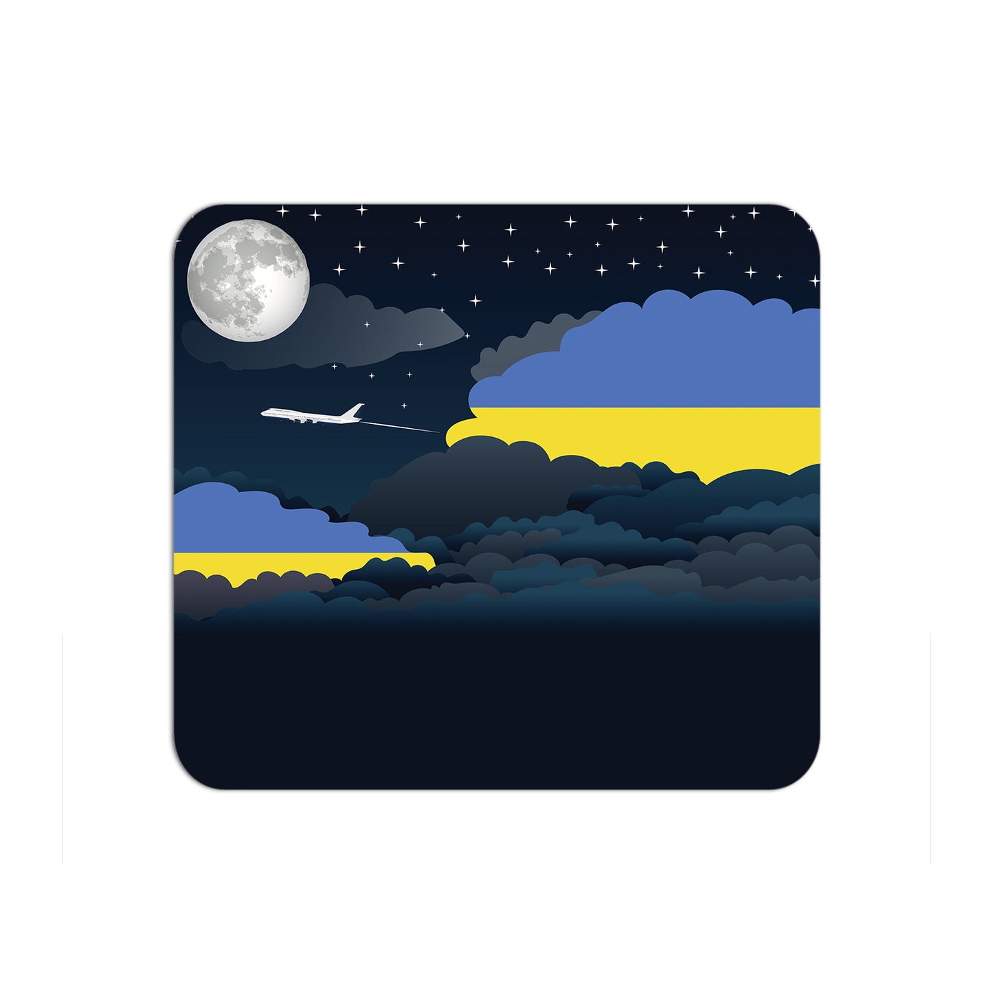 Ukraine Night Clouds Mouse pad 