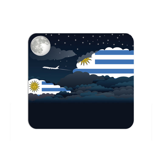 Uruguay Night Clouds Mouse pad 