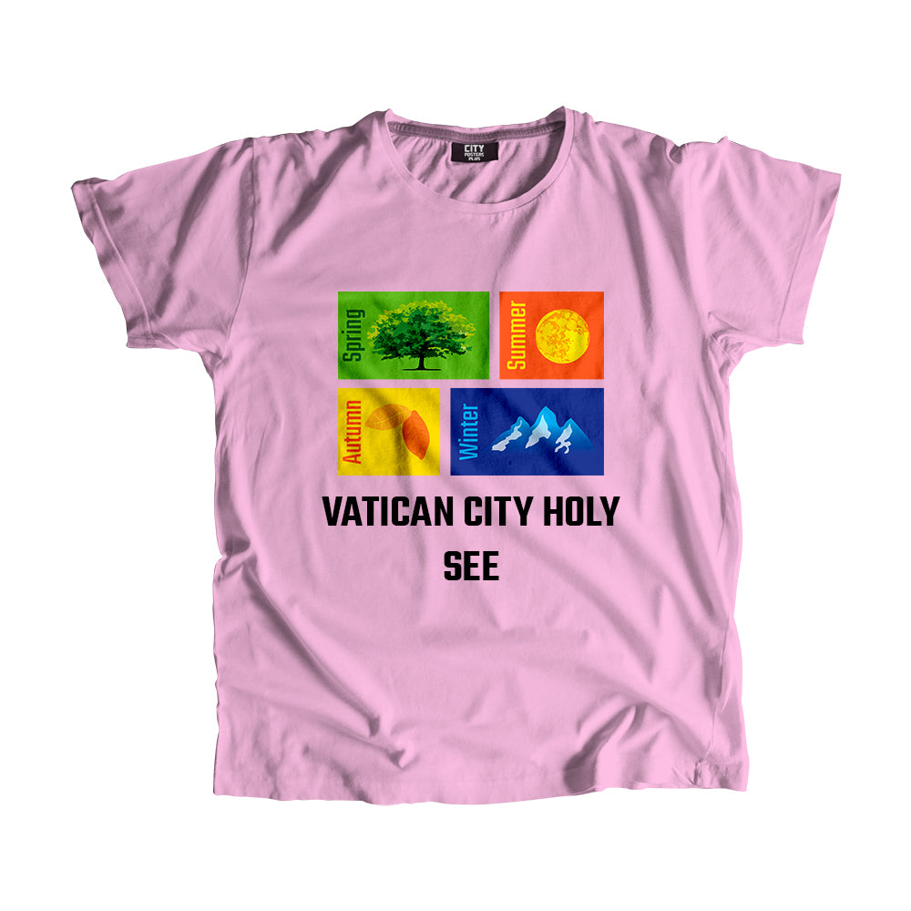 VATICAN CITY HOLY SEE Seasons Unisex T-Shirt (Liril Green)