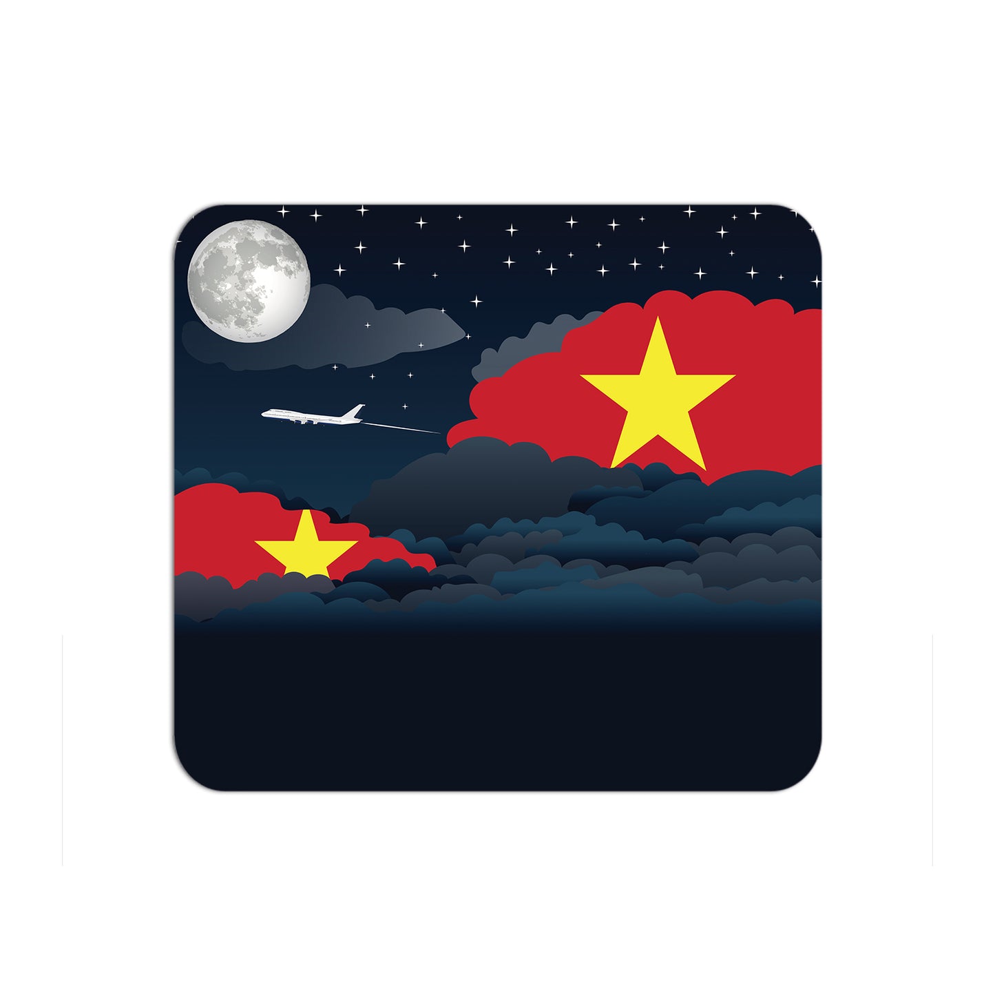 Vietnam Night Clouds Mouse pad 