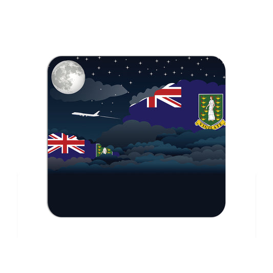 Virgin Islands UK Night Clouds Mouse pad 