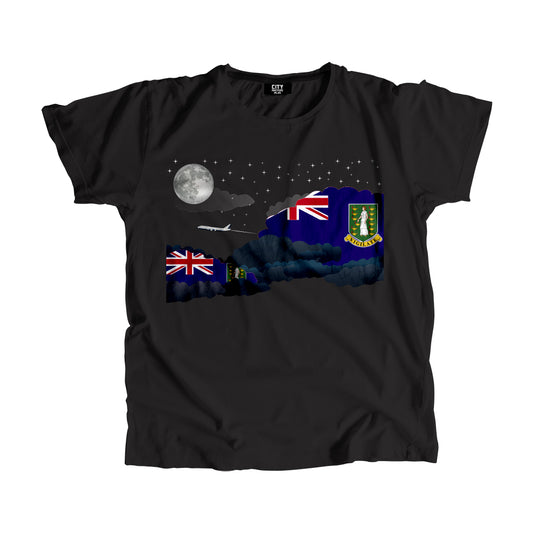 Virgin Islands - UK Night Clouds Unisex T-Shirt