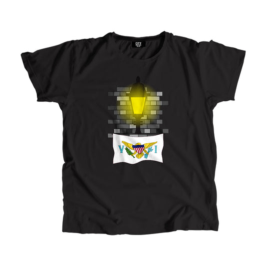 Virgin Islands US Street Lamp Bricks Unisex T-Shirt