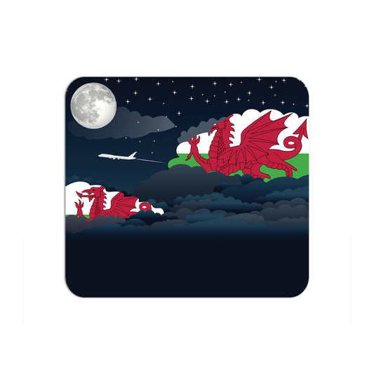 Wales Night Clouds Mouse pad 