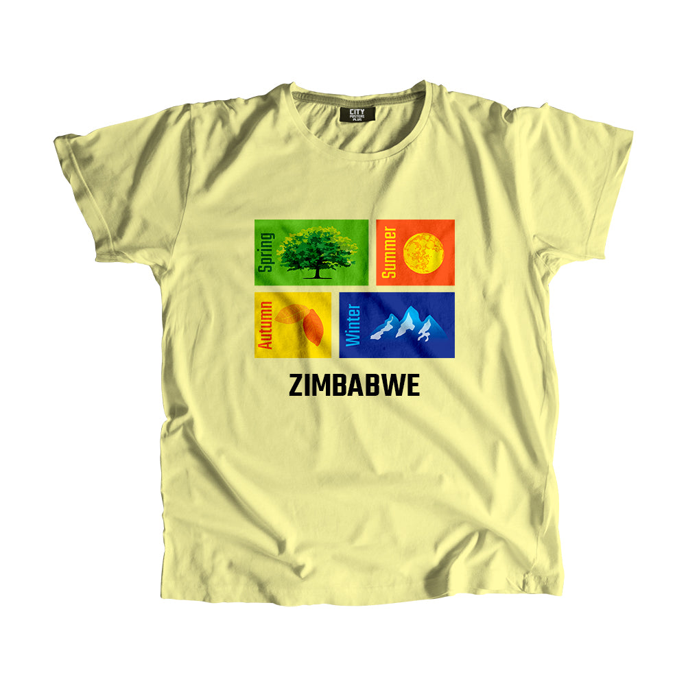 ZIMBABWE Seasons Unisex T-Shirt (Butter Yellow)